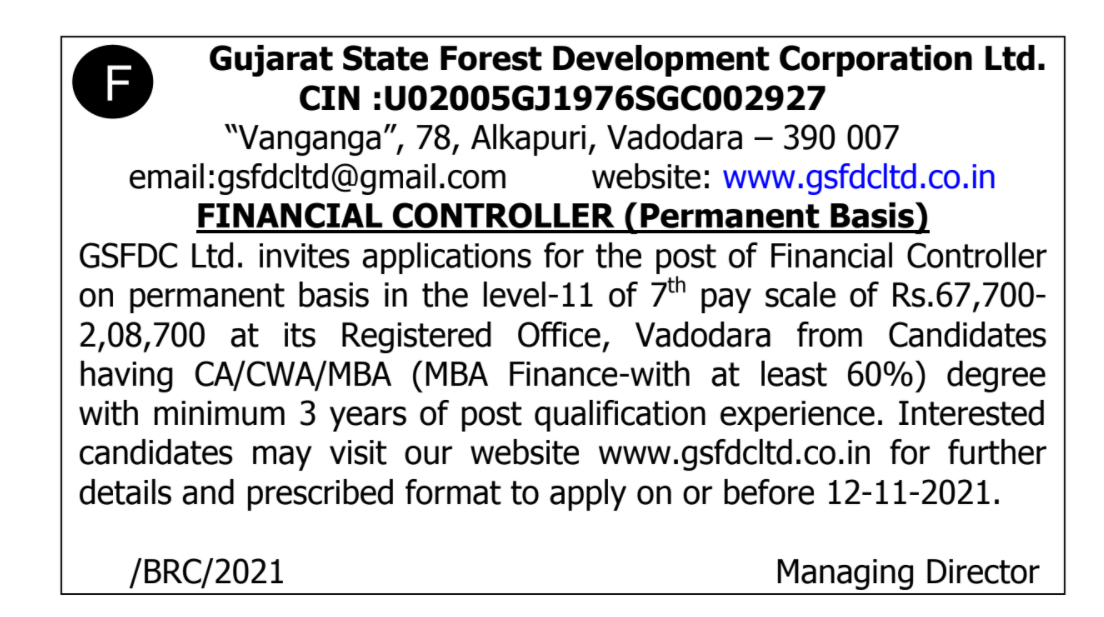 GSFDCL financial Controller Posts 2021.png